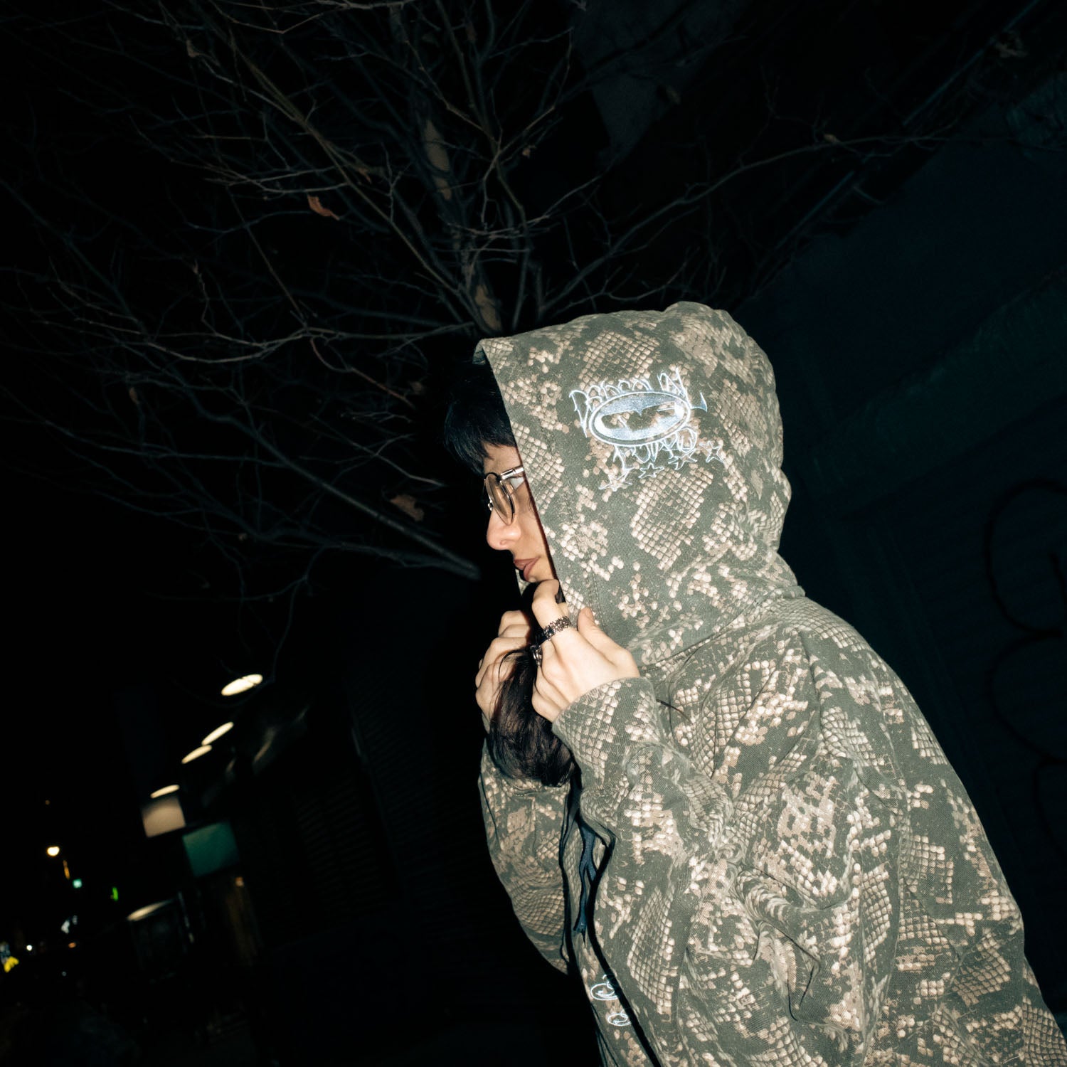 Embroidered NY Hoodie - Snakeskin hoodie Personal Fears Personal Fears Embroidered NY Hoodie - Camo | Limited Edition New York Sweatshirt