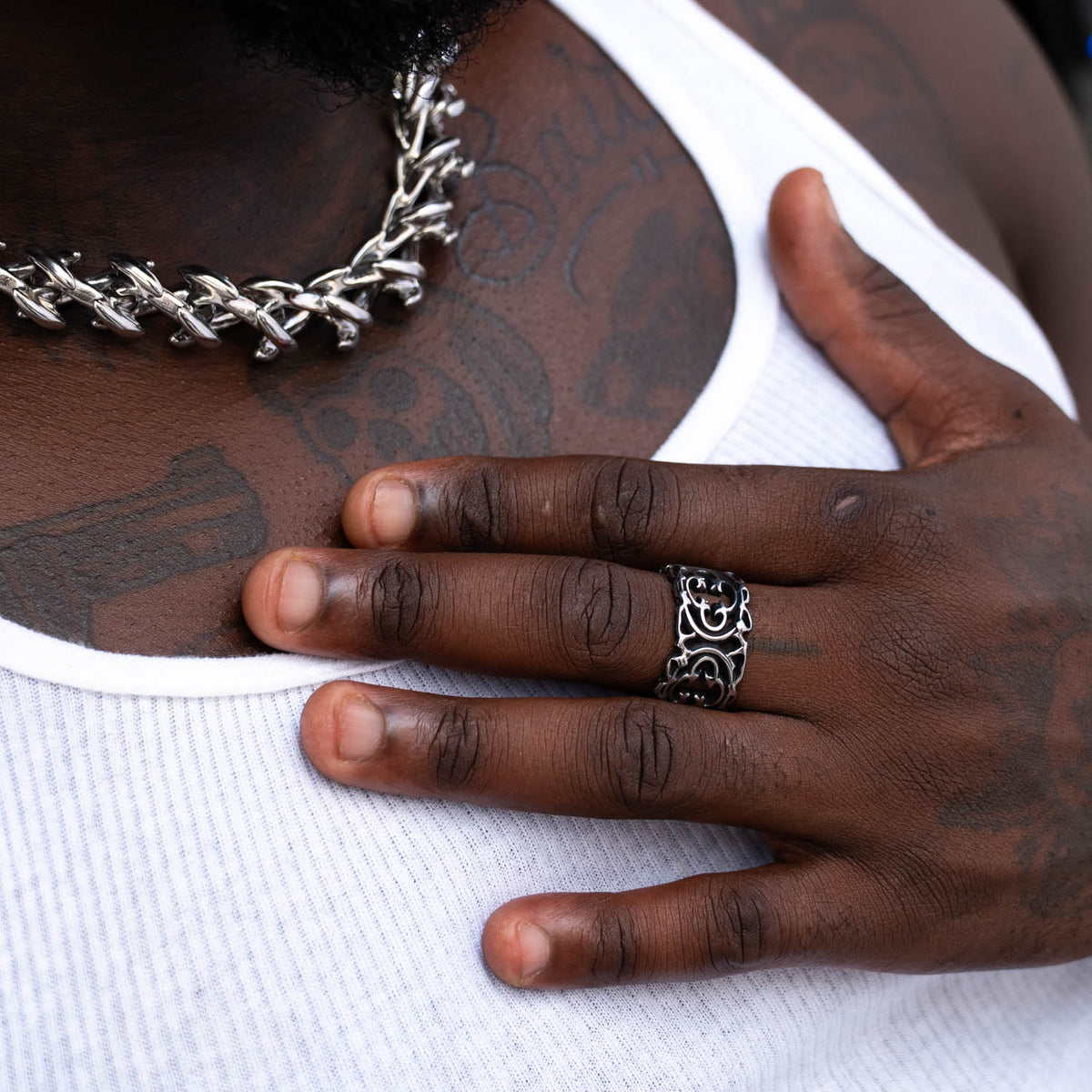Gilded Ring Necklaces Personal Fears Personal Fears 