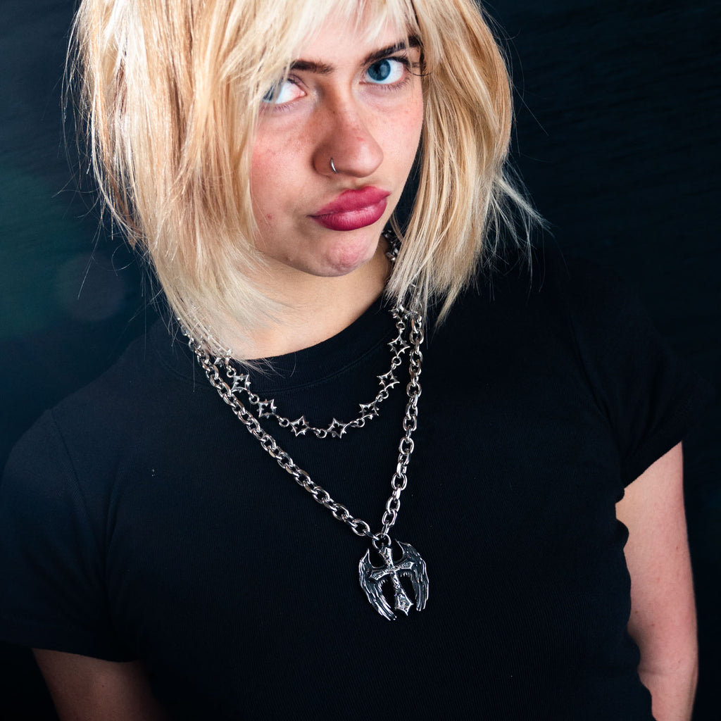 Rapture Cross Chain - Small Necklaces Personal Fears Personal Fears 