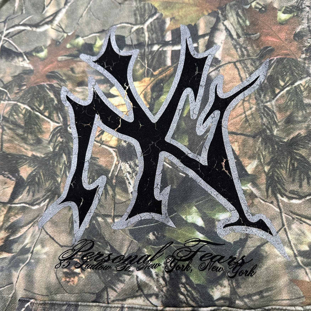 NY Hoodie hoodie Personal Fears Personal Fears NY Hoodie | Woodland Camo Sweatshirt NY Logo | Ultra Warm