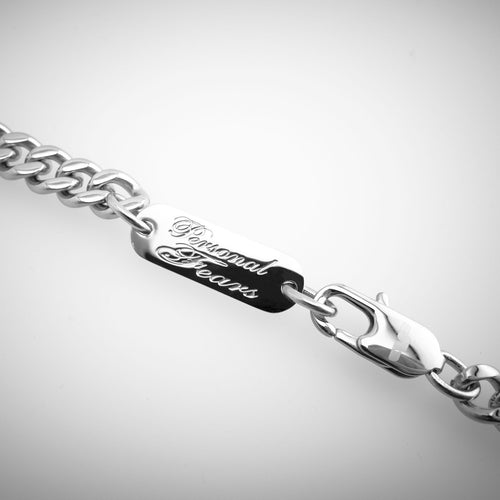 7mm Cuban Link Chain Necklaces Personal Fears Personal Fears 7mm Cuban Link Chain | Stainless Steel | Mens Necklace