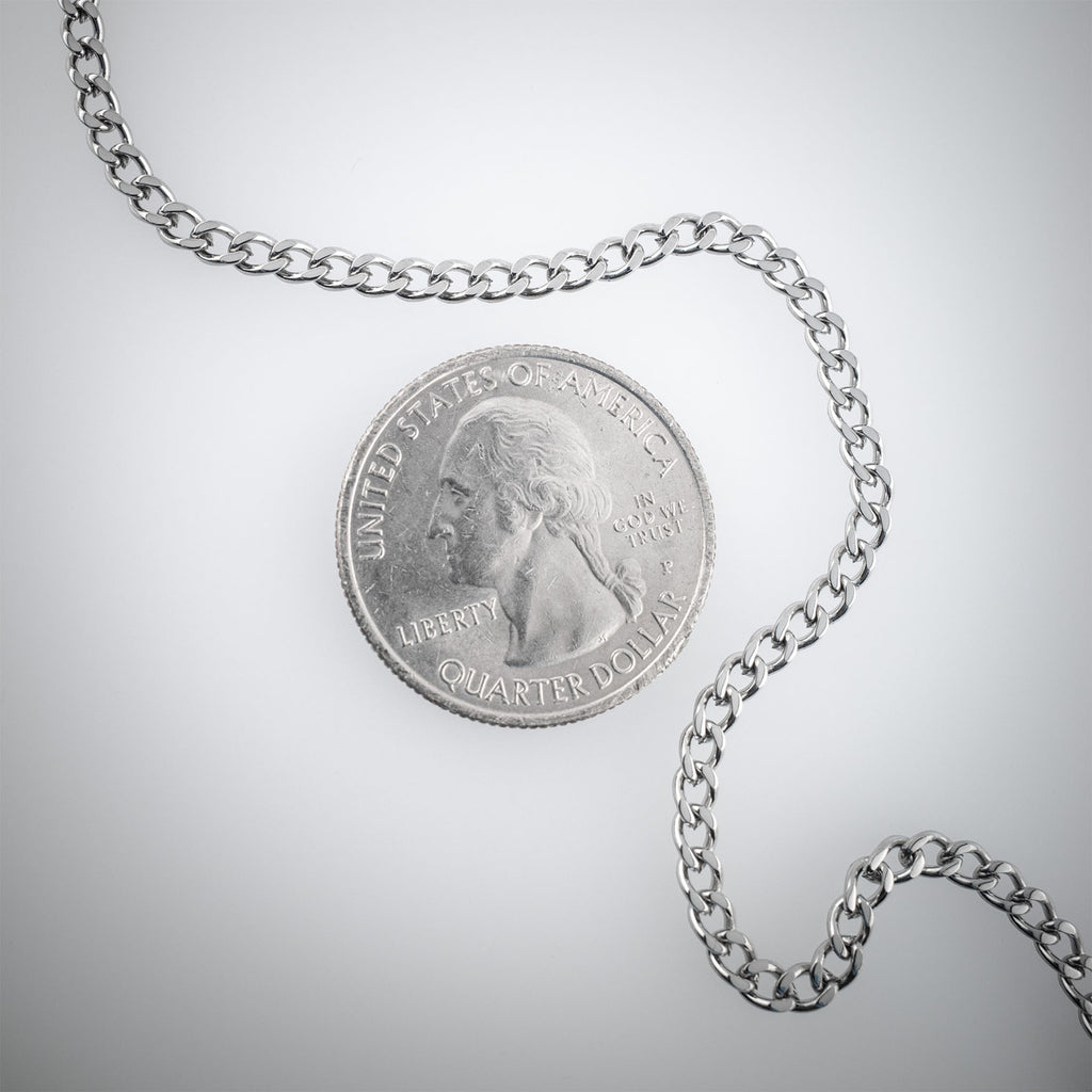 3mm Cuban Link Chain Necklaces Personal Fears Personal Fears 3mm Cuban Link Chain | Stainless Steel | Mens Necklace