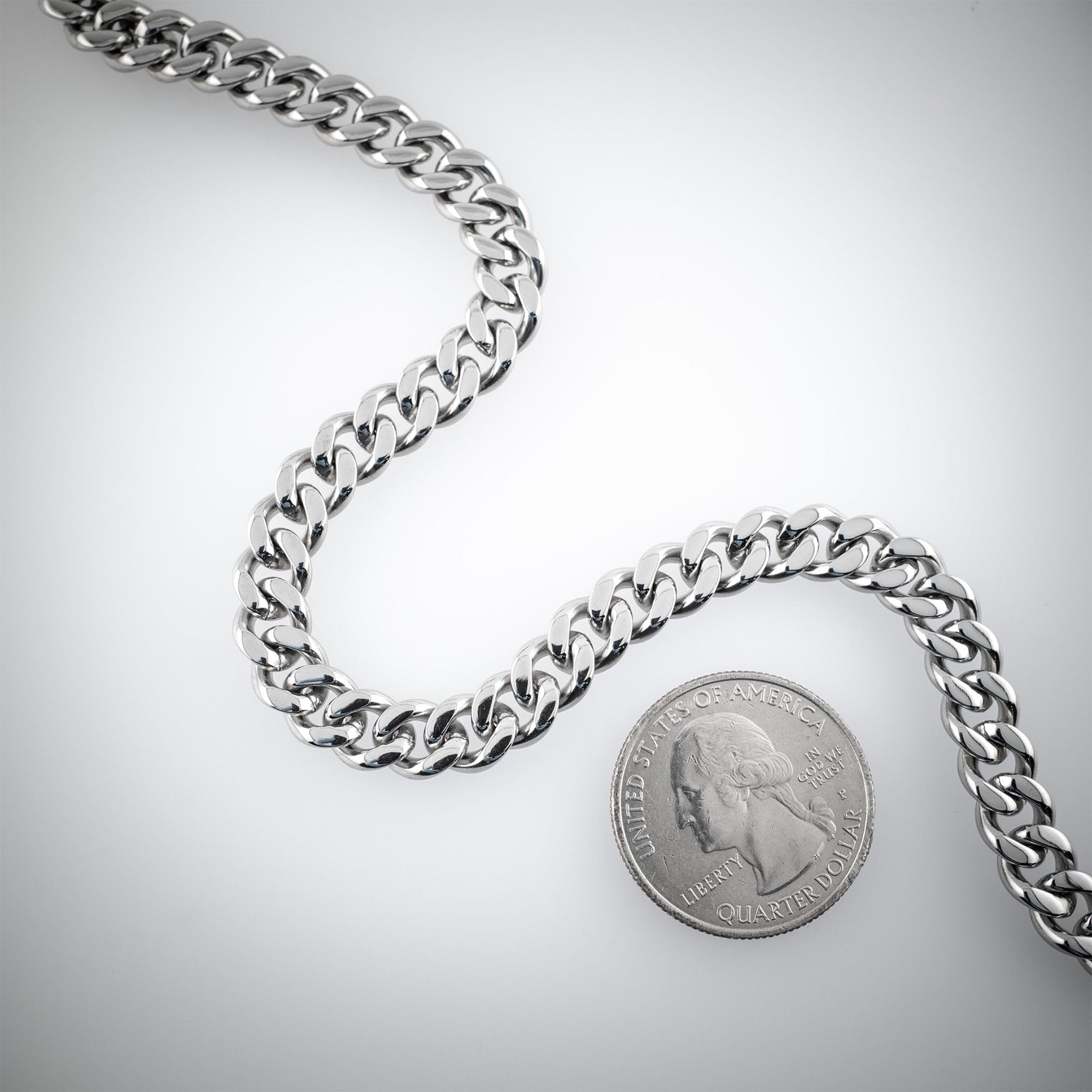 7mm Cuban Link Chain Necklaces Personal Fears Personal Fears 7mm Cuban Link Chain | Stainless Steel | Mens Necklace