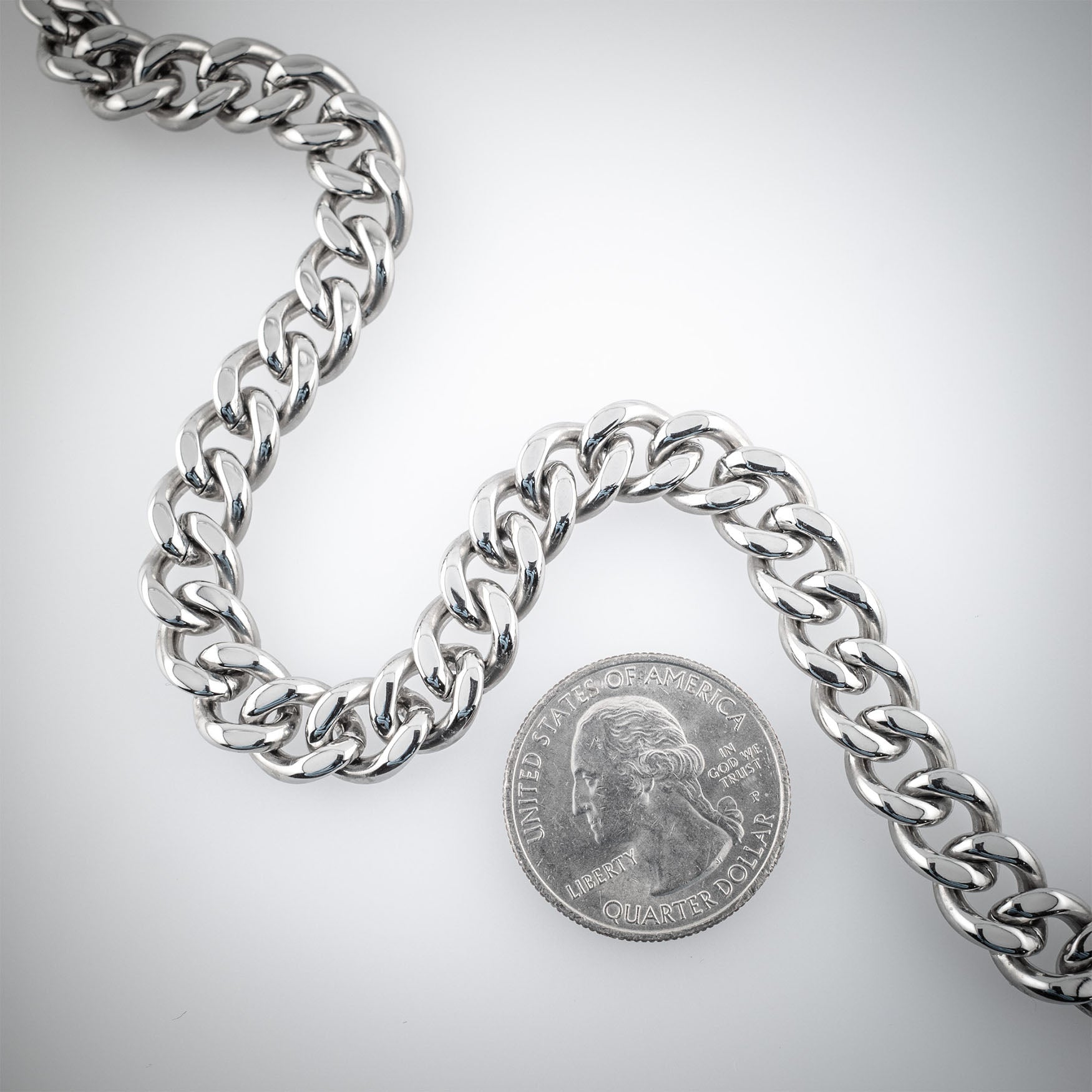 9mm Cuban Link Chain Necklaces Personal Fears Personal Fears 9mm Cuban Link Chain | Stainless Steel | Mens Necklace