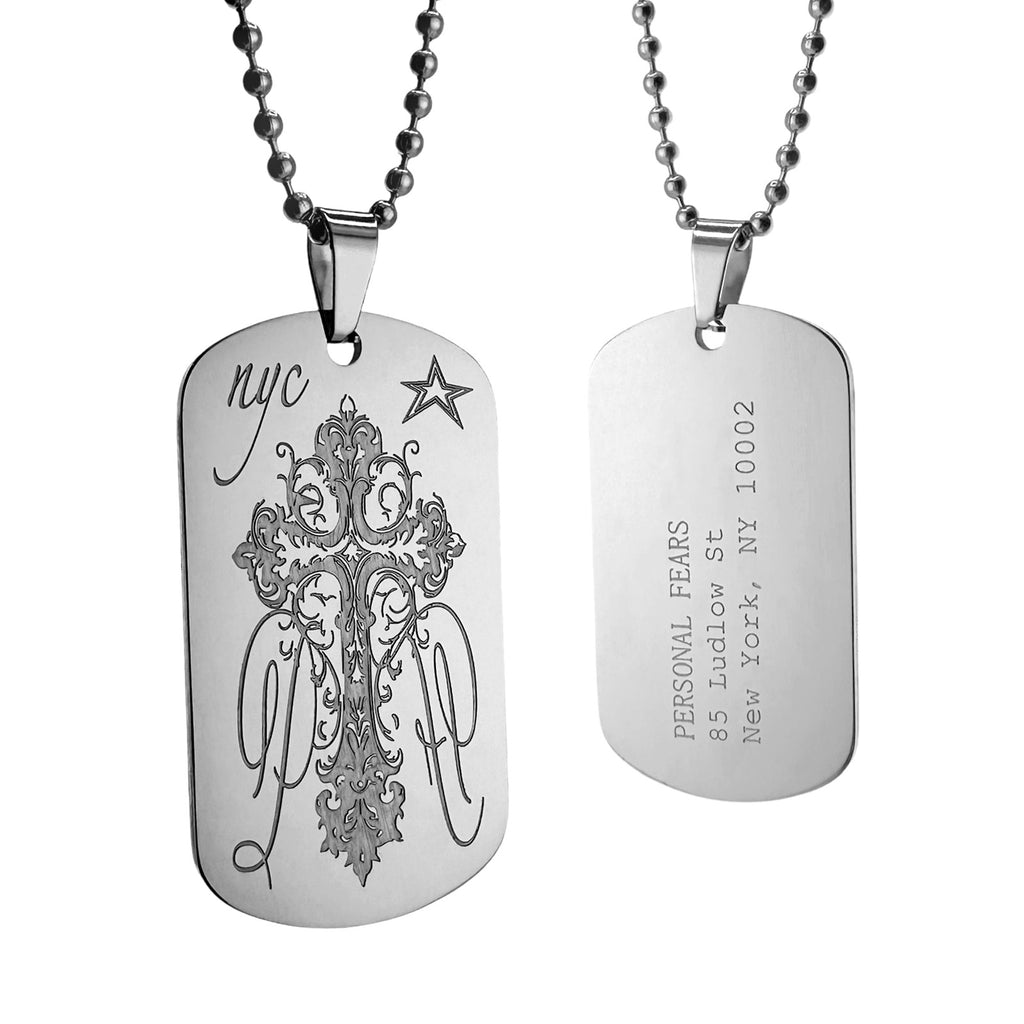 Dog Tag 9.0  Personal Fears Personal Fears Dog Tag 9.0 | Gothic Cross Pendant