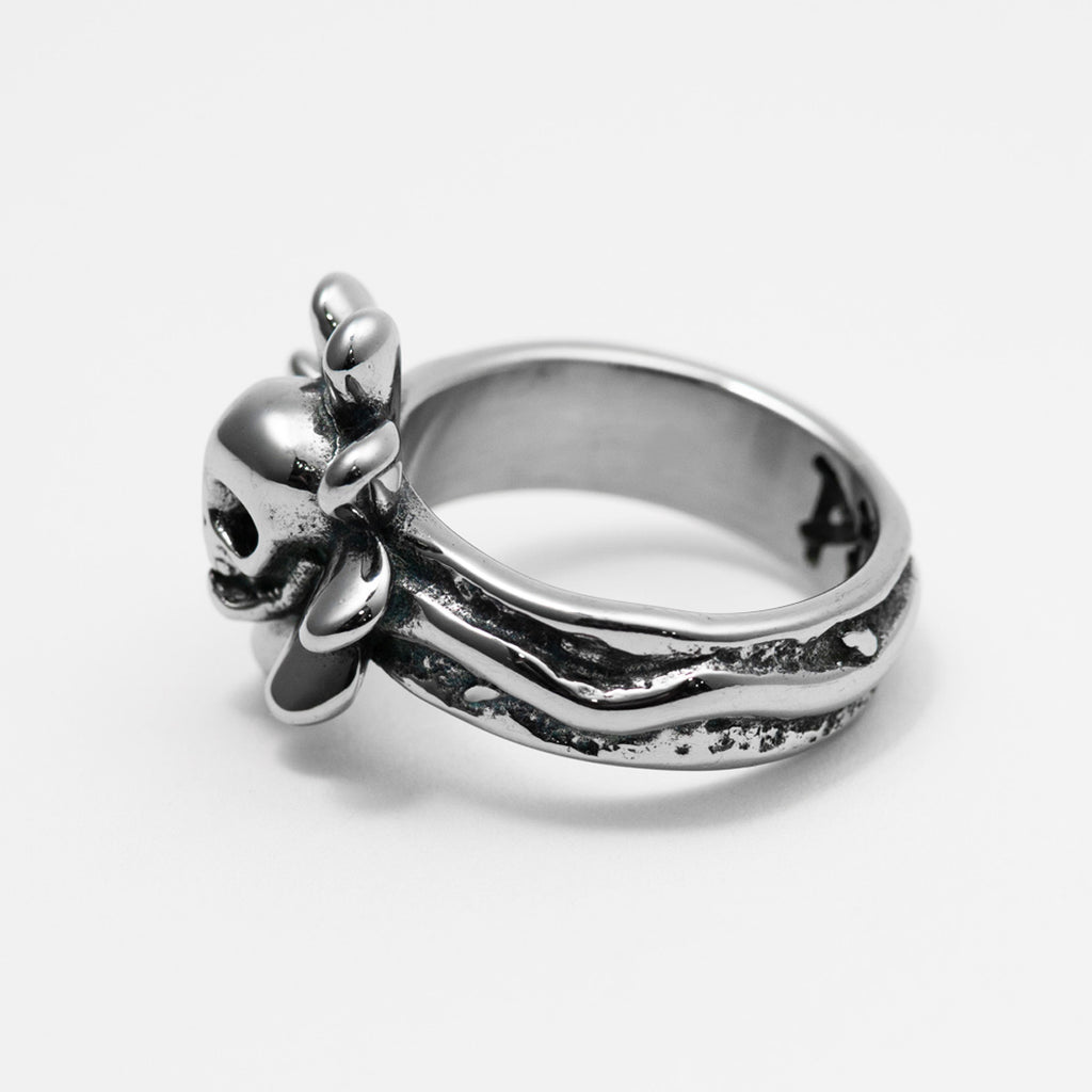 Death Flower 2.0 Ring Rings Personal Fears Personal Fears Death Flower 2.0 Ring - Heavy Jewelry - Silver Ring