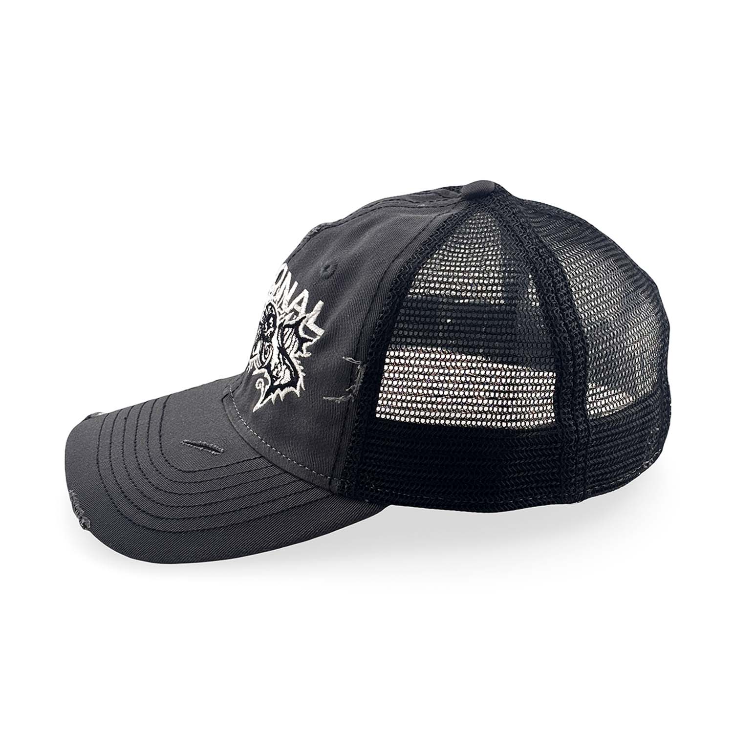 Ludlow Hat - Faded Grey Hat Personal Fears Personal Fears Ludlow Hat - Faded Grey | Distressed w/ Logo Brim Clasps
