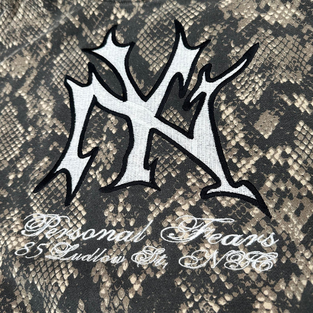 Embroidered NY Hoodie - Snakeskin hoodie Personal Fears Personal Fears Embroidered NY Hoodie - Camo | Limited Edition New York Sweatshirt