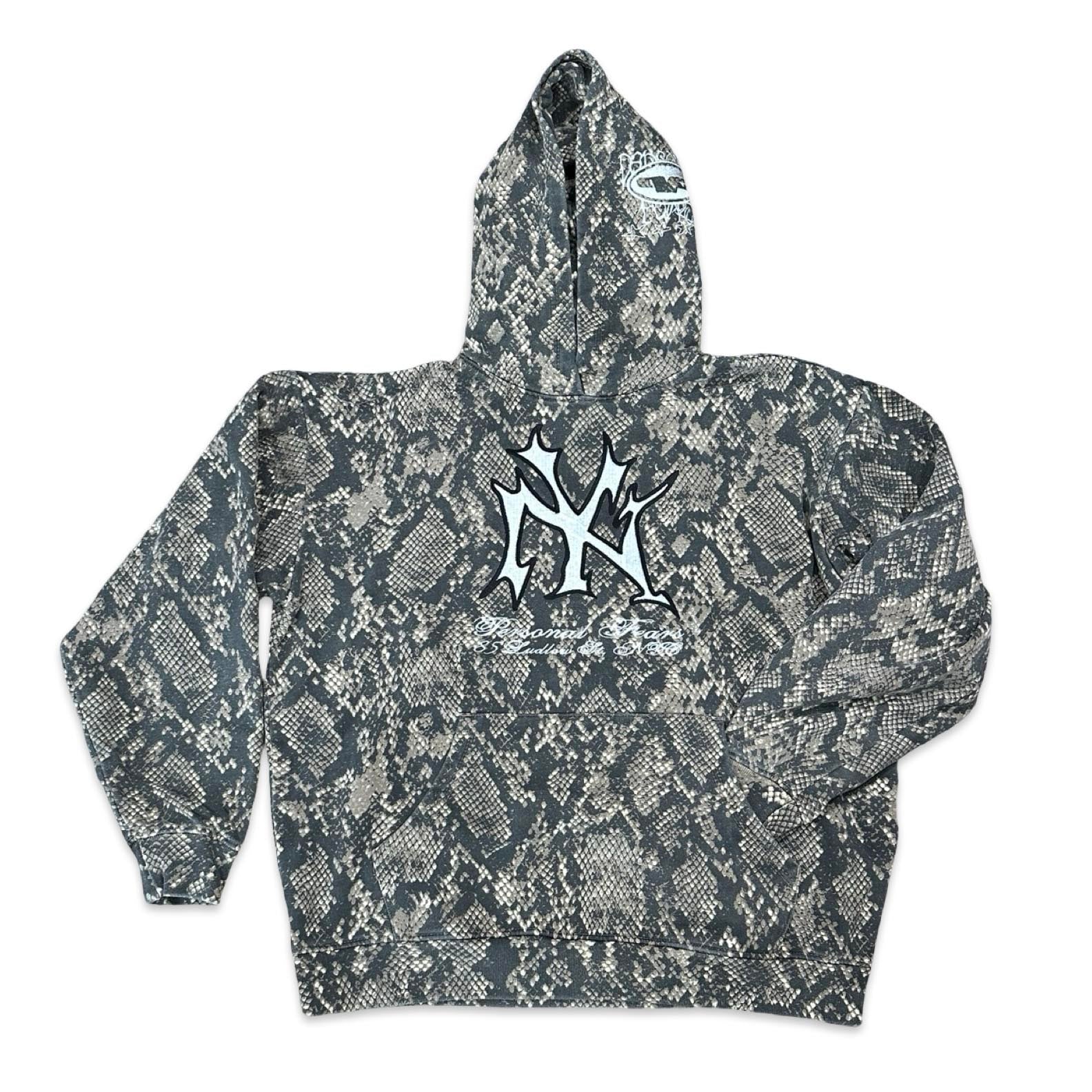 Embroidered NY Hoodie - Snakeskin hoodie Personal Fears Personal Fears Embroidered NY Hoodie - Camo | Limited Edition New York Sweatshirt