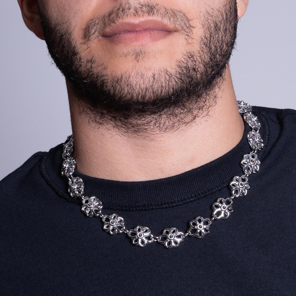 Floral Link Chain Necklaces Personal Fears Personal Fears Floral Link Chain | Fleur Necklace | Chunky Jewelry