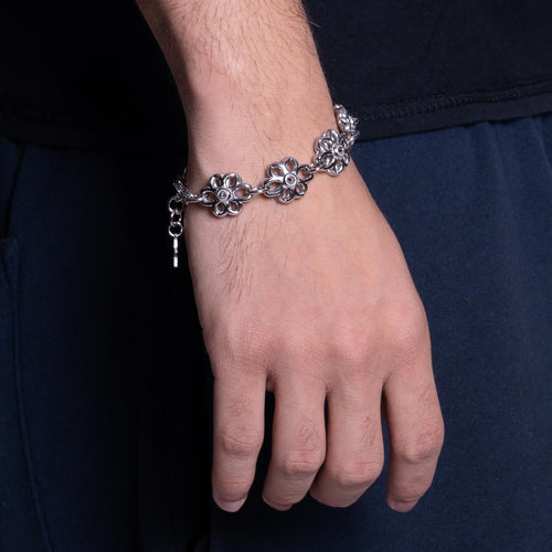 Floral Link Bracelet Bracelets Personal Fears Personal Fears Floral Link Bracelet | Fleur Chain | Chunky Jewelry