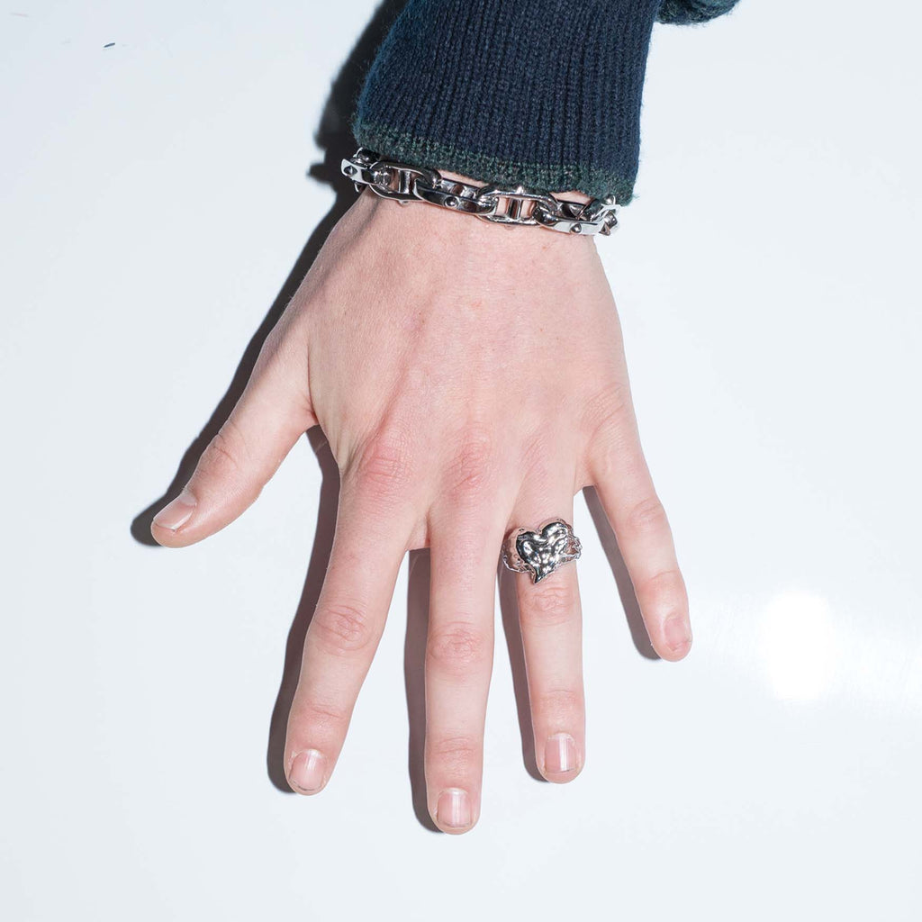 Molten Heart Ring Rings Personal Fears Personal Fears Molten Heart Ring - Unisex Promise Ring - Alternative Jewelry