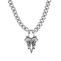 Feral Heart Pendant Necklaces Personal Fears Personal Fears Feral Heart Pendant | Punk Lock Chain