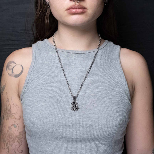Pentagram Bunny Pendat Chain Necklaces Personal Fears Personal Fears 