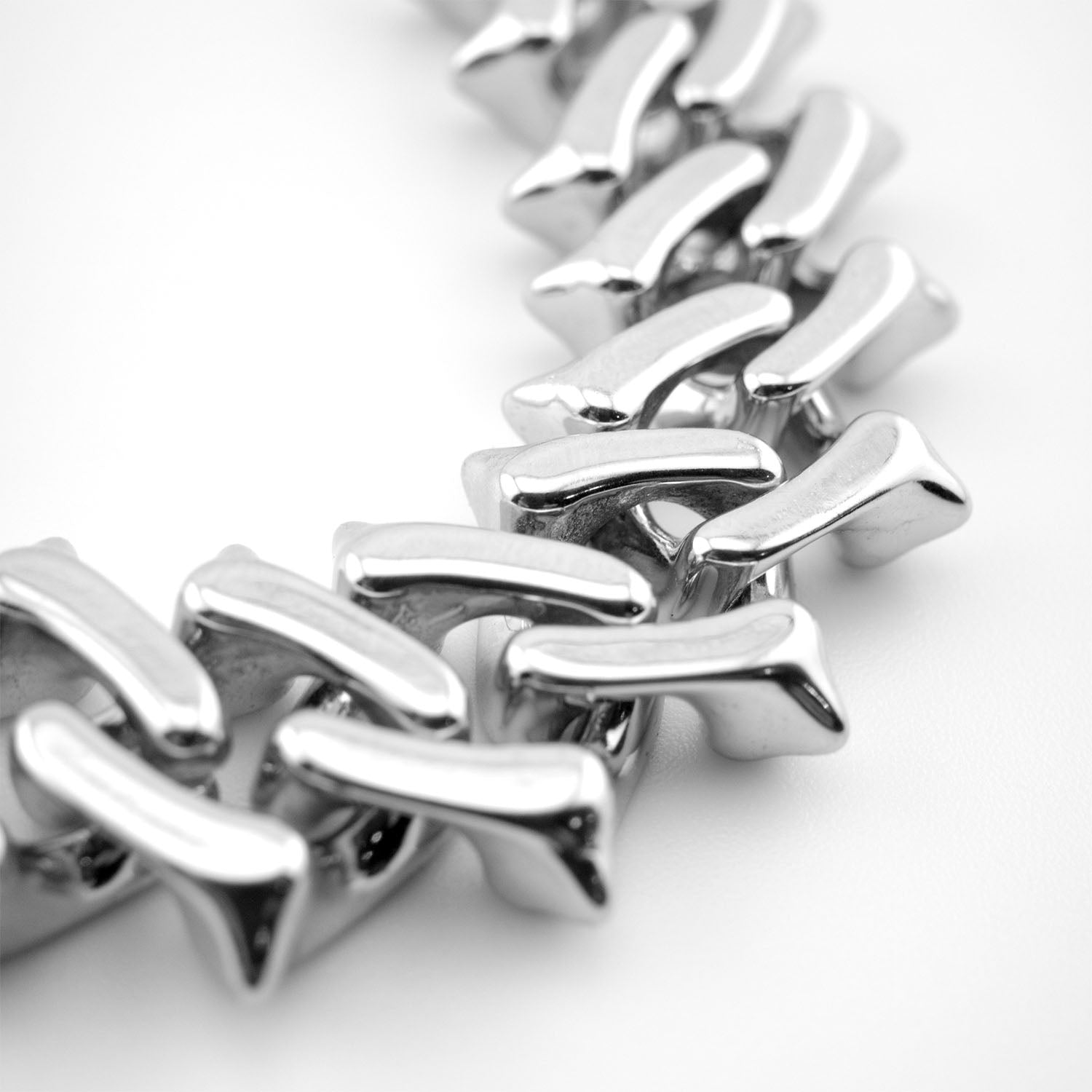 Raptor Link 2.0 XL Necklace Necklaces Personal Fears Personal Fears Raptor Link 2.0 XL Necklace  | Stainless Steel | Spiked Cuban Link