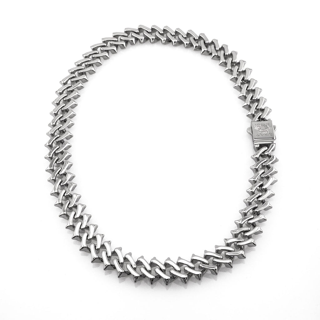 Raptor Link 2.0 Necklace Necklaces Personal Fears Personal Fears Raptor Link 2.0 Necklace  | Stainless Steel Chain | Spiked Cuban Link