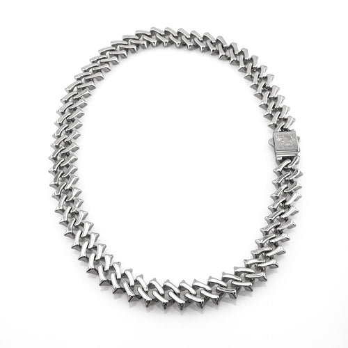 Raptor Link 2.0 Necklace Necklaces Personal Fears Personal Fears Raptor Link 2.0 Necklace  | Stainless Steel Chain | Spiked Cuban Link