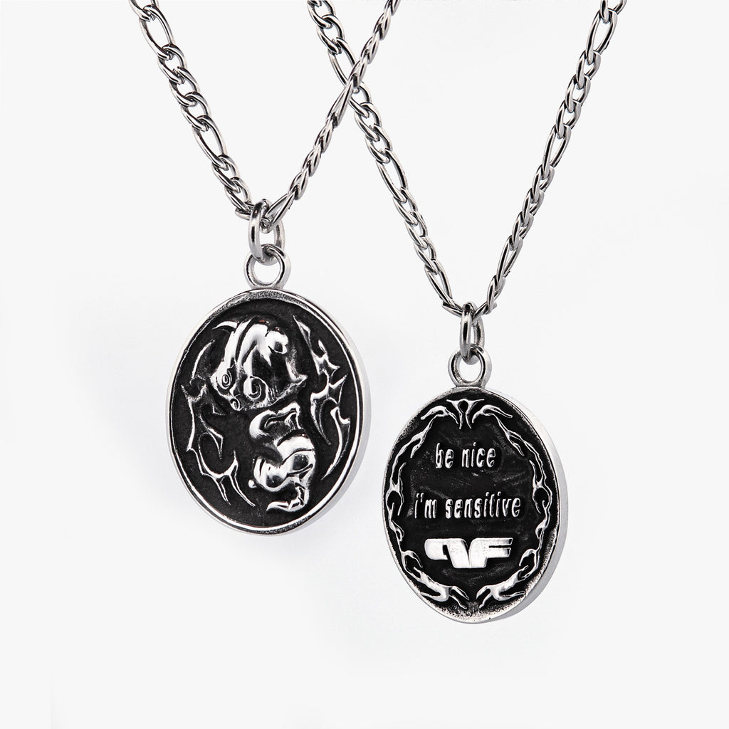 Sensitive Kitty Pendant Necklaces Personal Fears Personal Fears Sensitive Kitty Pendant - Cartoon Jewelry - Depression Jewelry