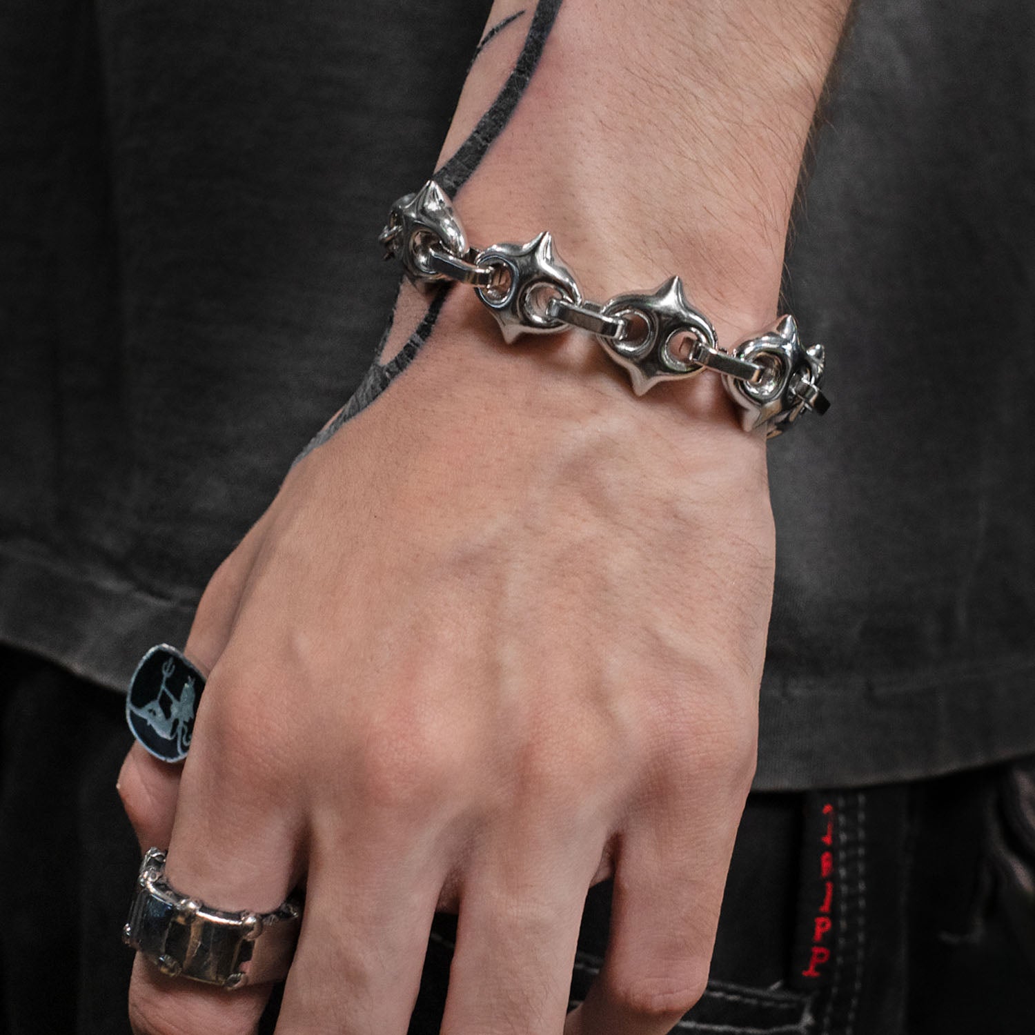 Spiked Gucci Link Bracelet