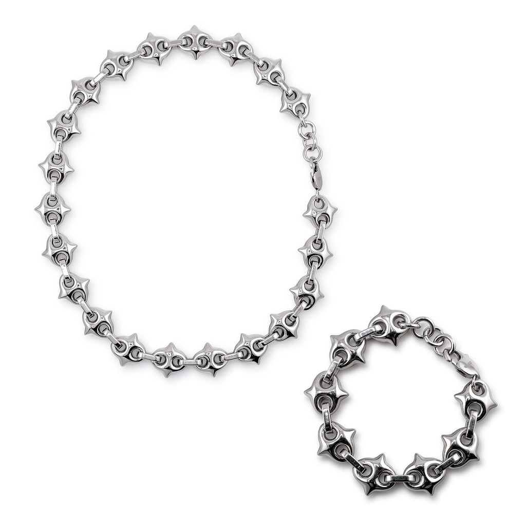 Spiked Gucci Chain & Spiked Gucci Bracelet