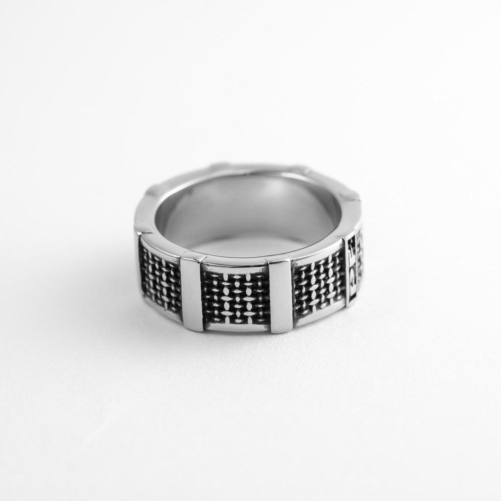 Hot Rod Ring Rings Personal Fears Personal Fears Hot Rod Ring - Chrome Ring - Mesh Silver Jewelry