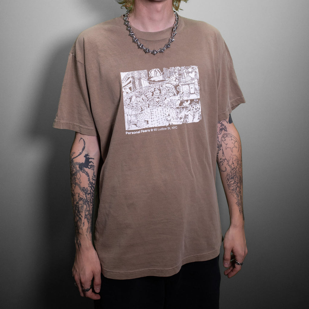 Shop Tee - Faded Brown Shirts & Tops Personal Fears Personal Fears 