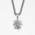 Web Girl Pendant Necklaces Personal Fears Personal Fears Web Girl Pendant - Stainless Steel Chain - Tattoo Jewelry