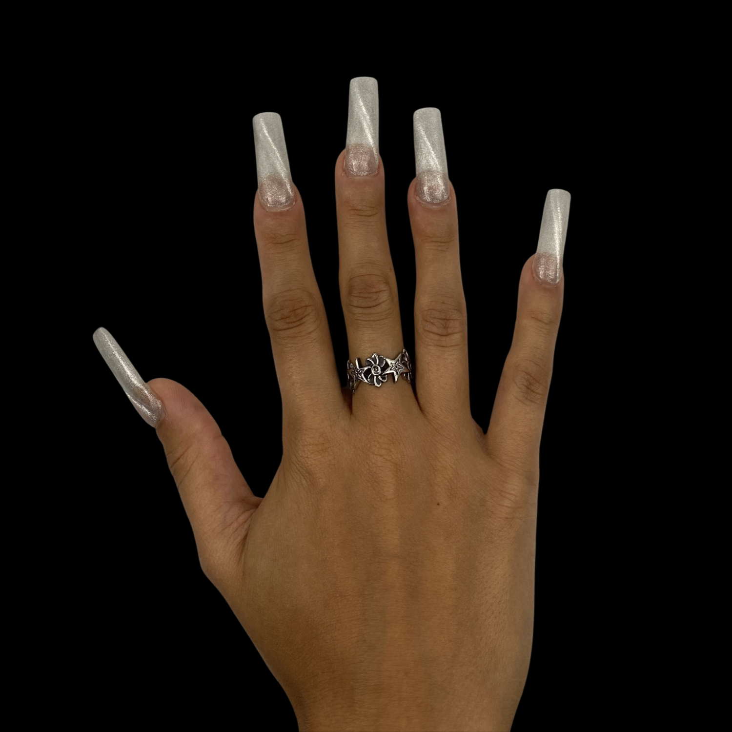 Daisy Chain Ring - Stainless Steel Rings Personal Fears Personal Fears Daisy Chain Ring | Stainless Steel | Flower and Star Ring