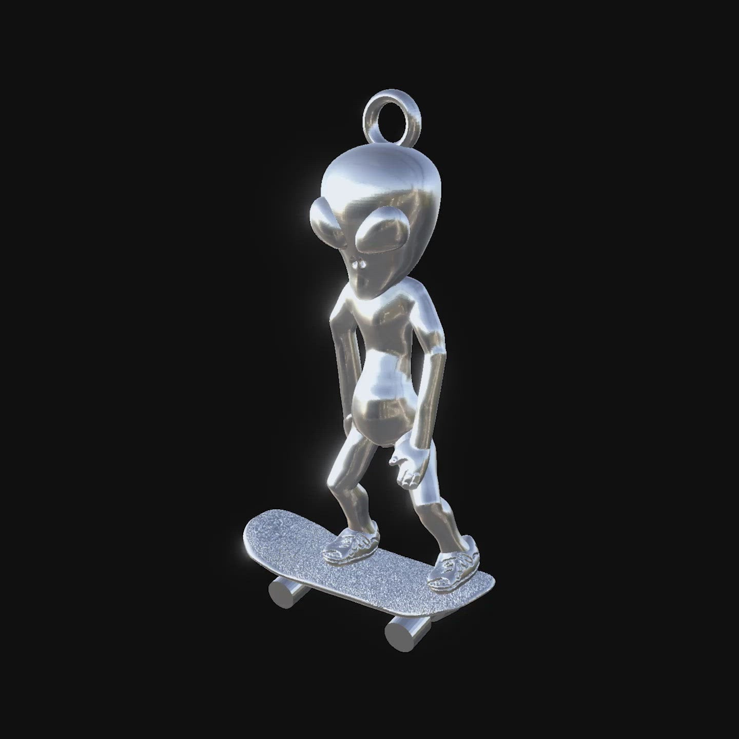 Alien Sk8r Pendant Chain