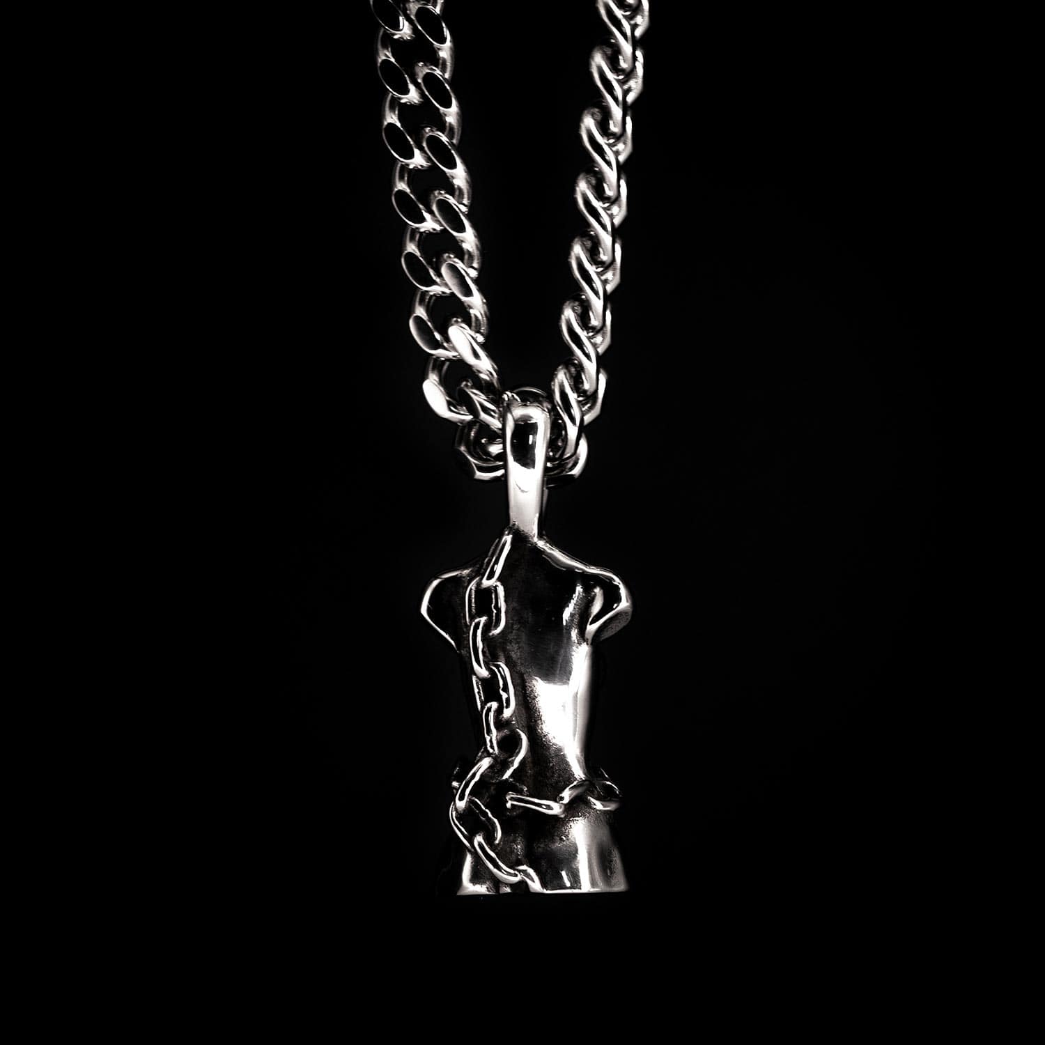 Chained Up Bondage Chain Necklaces Personal Fears Personal Fears Chained Up Bondage Chain | Goth Jewelry Chains Necklace