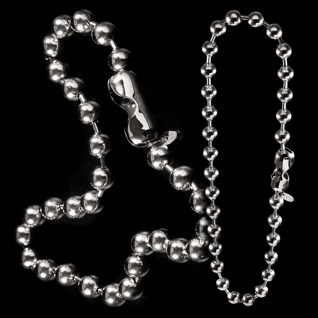 Big ol' Ball Chain - 10mm Necklaces Personal Fears Personal Fears Big ol' Ball Chain | 10mm Ball Necklace | y2k Jewelry Silver | 90s Necklace