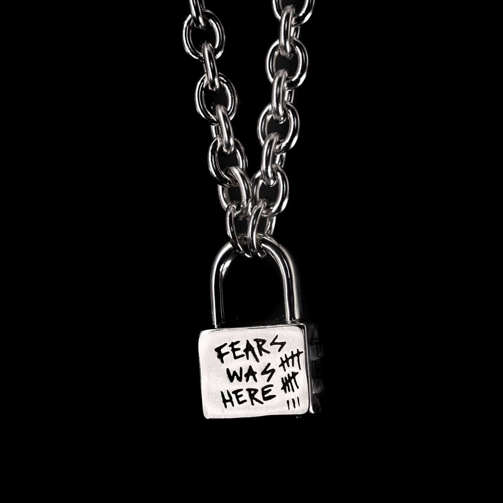 Locked Up Pendant Chain - ltd edition chain Personal Fears Personal Fears Locked Up Pendant Chain | Lock Necklace | Padlock Chain