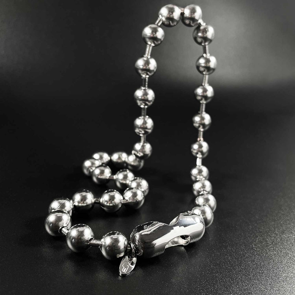Big ol' Ball Chain - 10mm Necklaces Personal Fears Personal Fears Big ol' Ball Chain | 10mm Ball Necklace | y2k Jewelry Silver | 90s Necklace