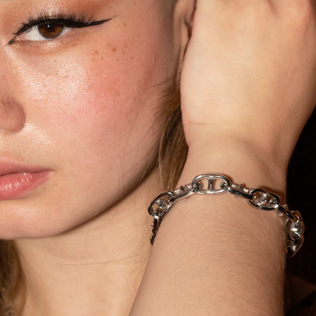 Spiked Anchor Chain Bracelet blanket Personal Fears Personal Fears Spiked Anchor Chain Bracelet - Mens Jewelry - Punk Chain