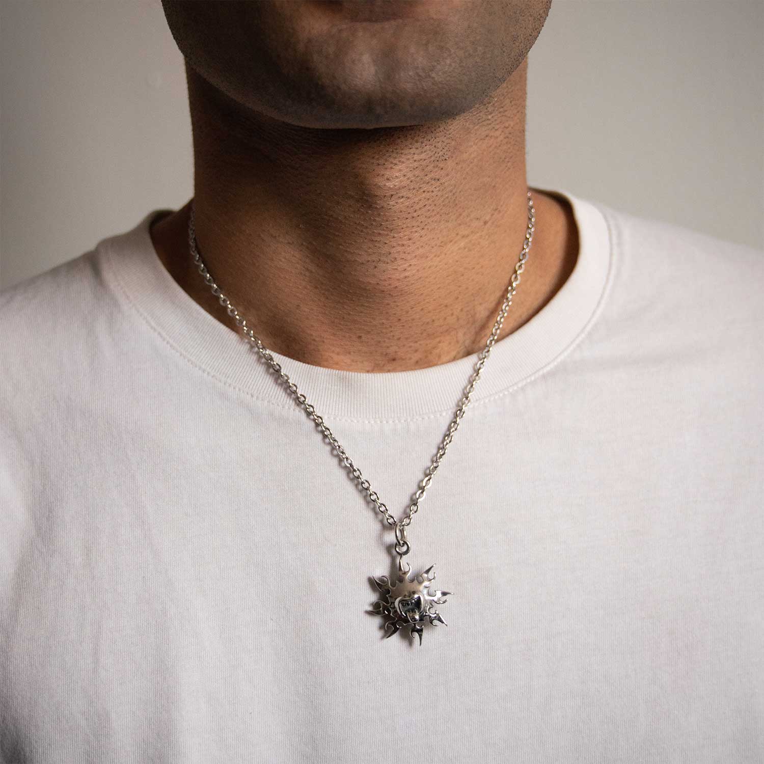 Tribal Sun Pendant Chain chain Personal Fears Personal Fears Tribal Sun Pendant Chain | 90s Jewelry | Alt Jewelry