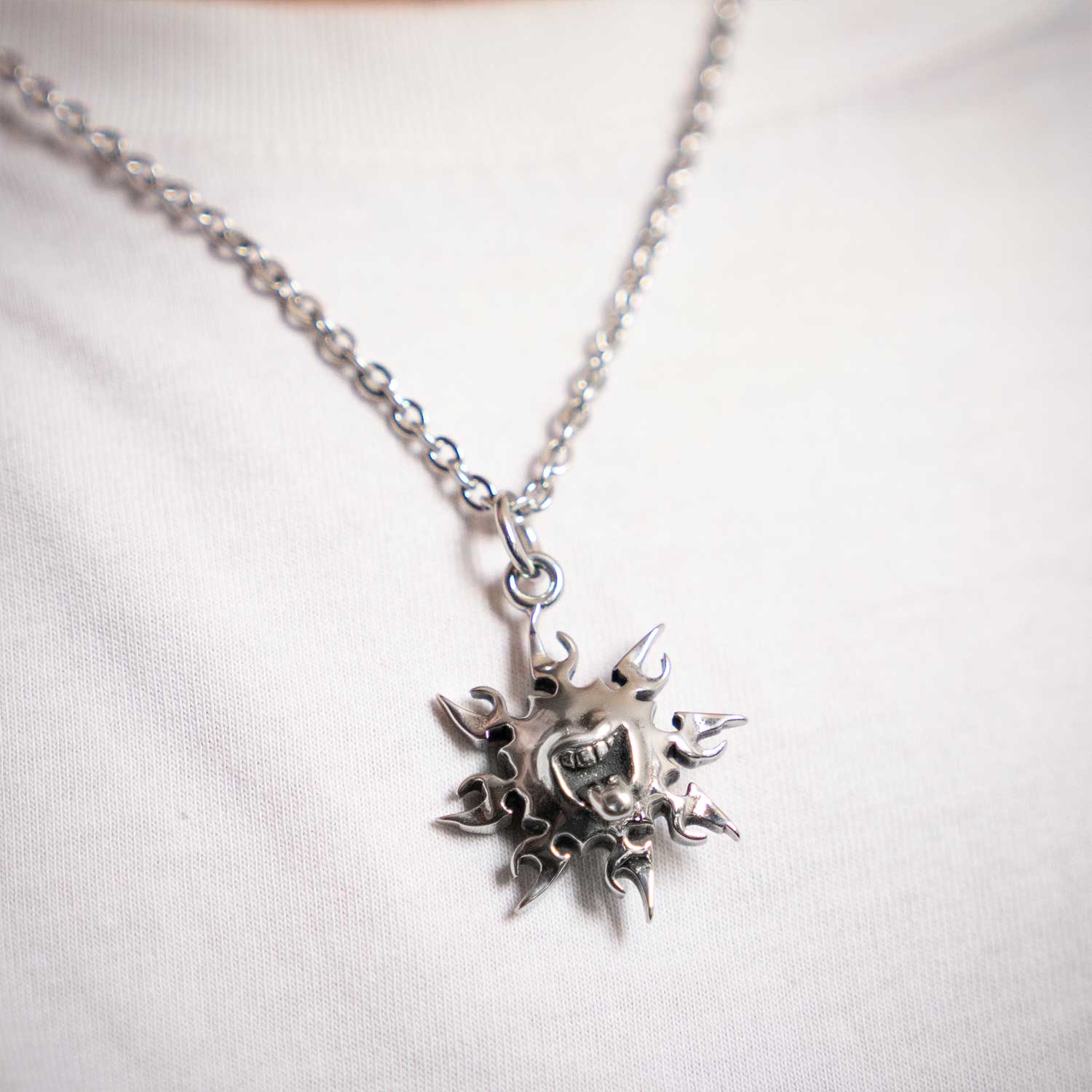 Tribal Sun Pendant Chain chain Personal Fears Personal Fears Tribal Sun Pendant Chain | 90s Jewelry | Alt Jewelry